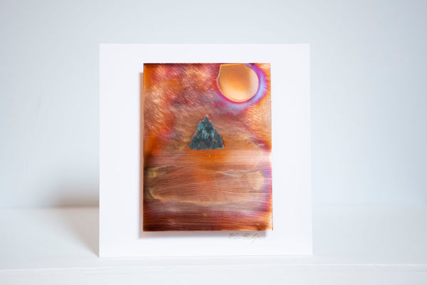 Ken Bolger Stone and Copper Artist -  “Skellig Michael” Small Copper Frame