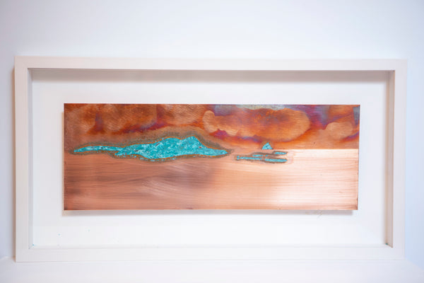 Ken Bolger Stone and Copper Artist -  “The Blasket Islands” Medium Copper Frame
