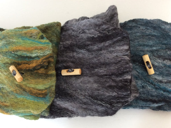 Jayne Gillian Design - Unisex Felt Collar with Button Collection