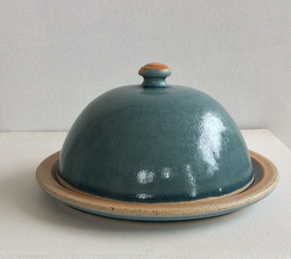 Ursula Tramski Ceramics - Light green Cheese Plate with Lid