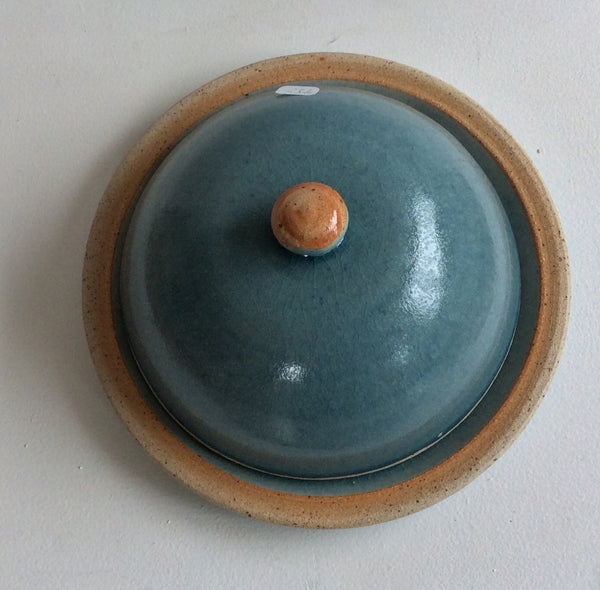 Ursula Tramski Ceramics - Light green Cheese Plate with Lid