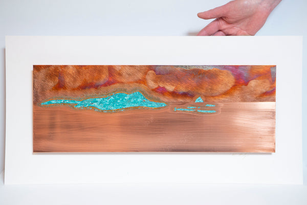 Ken Bolger Stone and Copper Artist -  “The Blasket Islands” Medium Copper Frame