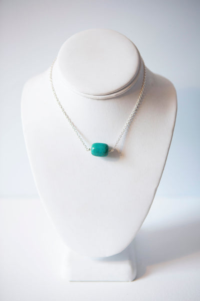 Alison Walsh Jewellery- Turquoise Barrel Choker Pendant