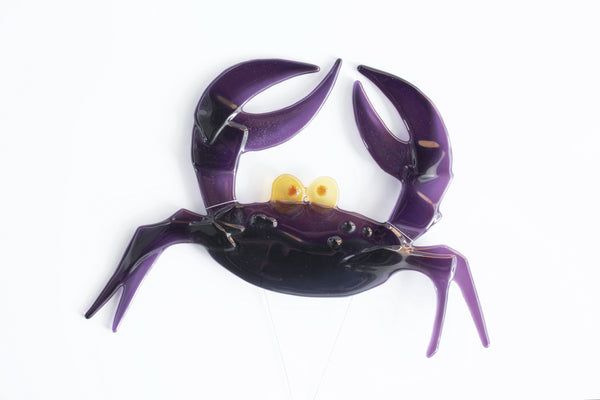 Róisín Ní Chionnfhaolaidh - Hand Made Fused Glass Crab “Portán”