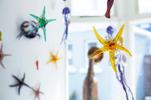 Róisín Ní Chionnfhaolaidh - Hand Made Fused Glass : Starfish