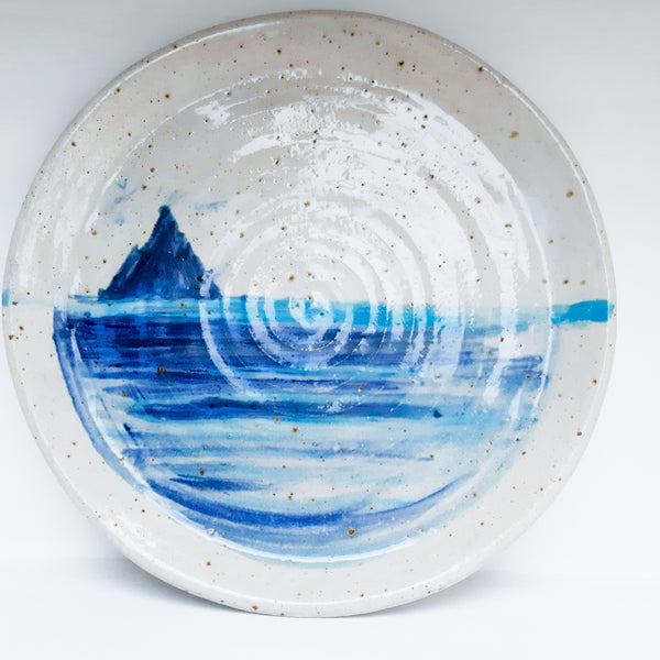 Skellig Pottery: Hand painted Skellig Michael Plate