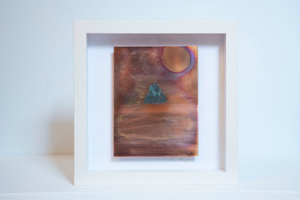 Ken Bolger Stone and Copper Artist -  “Skellig Michael” Small Copper Frame